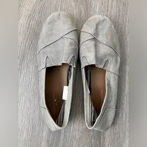 Metallic Silver Sparkle Faded Glory Slip On Women’s Flats Size 9.5